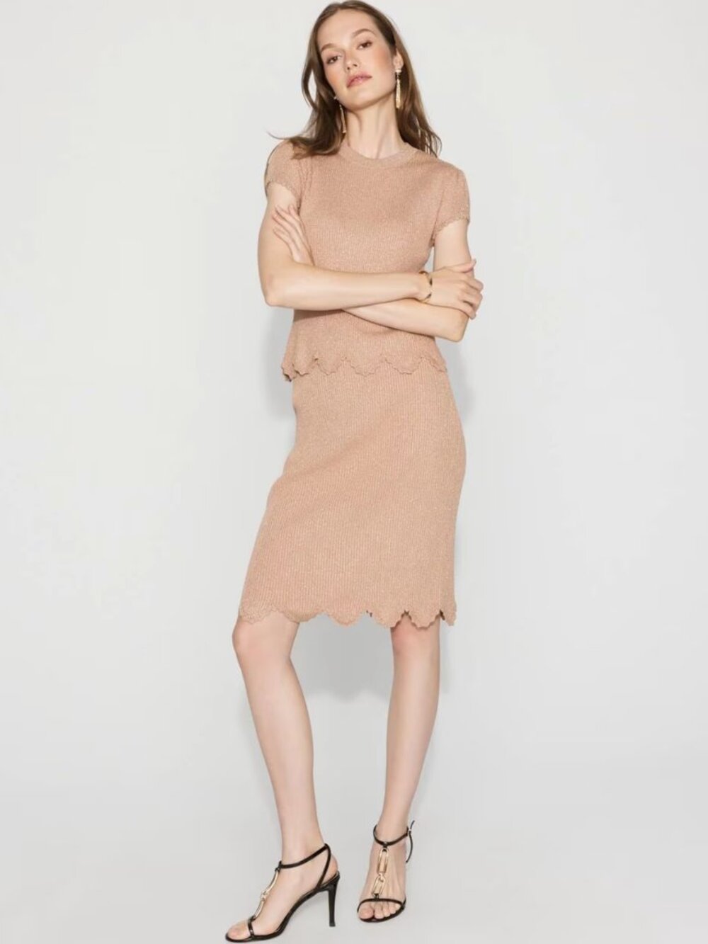 WHBM SCALLOPED SKIRT
